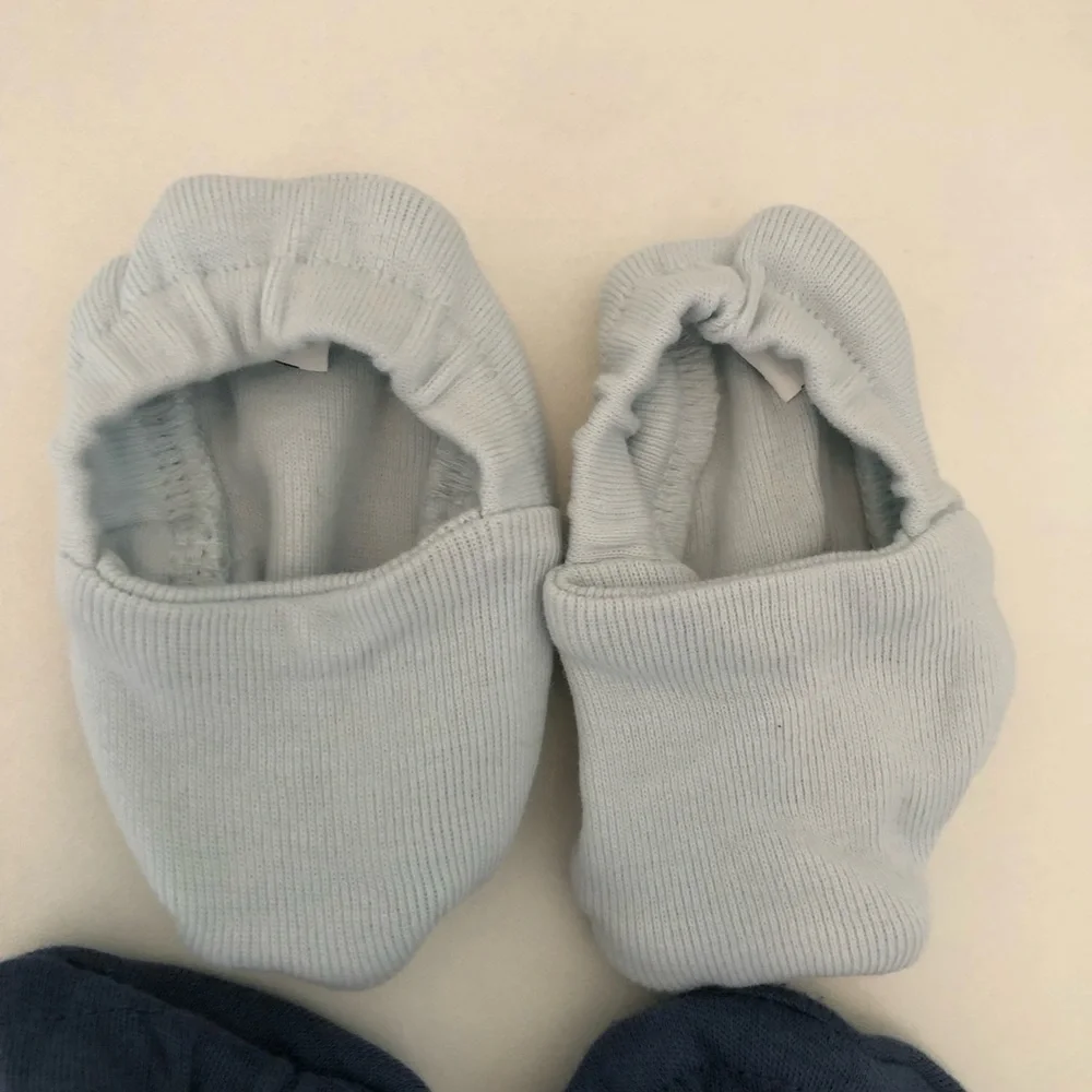 Kate Quinn Blue Baby Booties 0-3M and 6-12 M